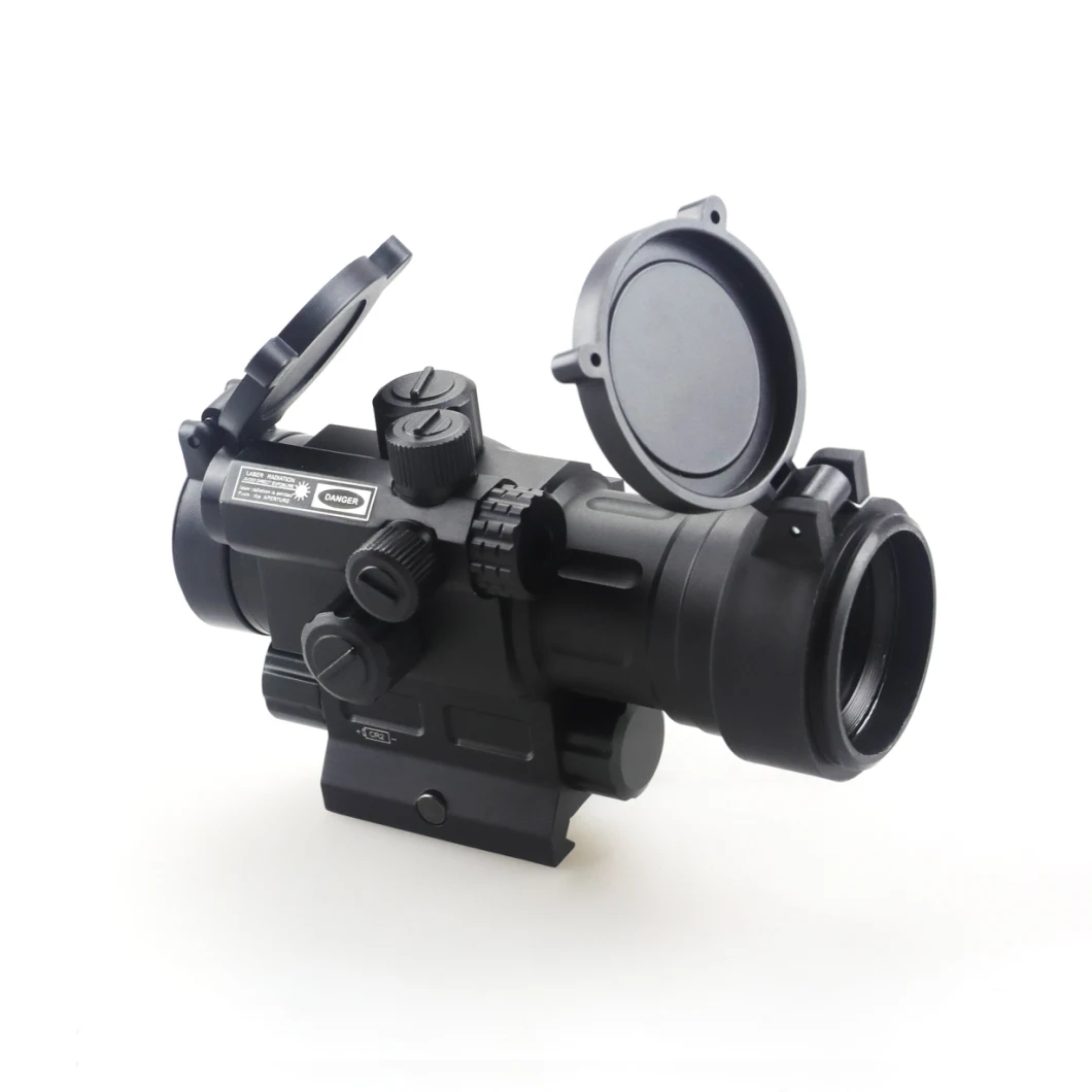 2021 Latest Tactical Hunting Compact 3moa Enclosed Weapon Red & Green DOT Sight with Side 3 Buttons Switch with Side Attached Red Laser Aimer Scope