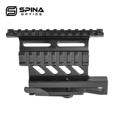 Spina Optics タクティカルライフルスコープマウント 20mm クイックリリースサイドレールロック付き